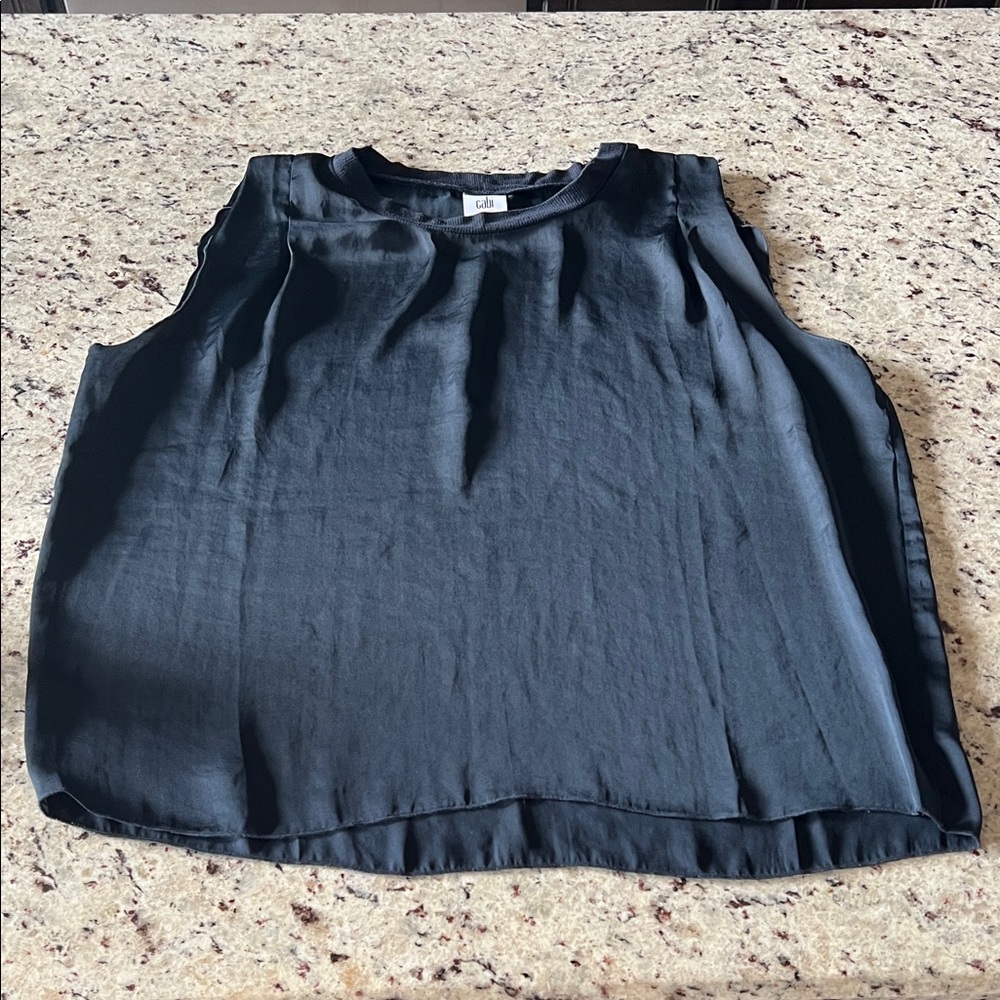 CAbi Midnight Black Sleeveless Tank Top